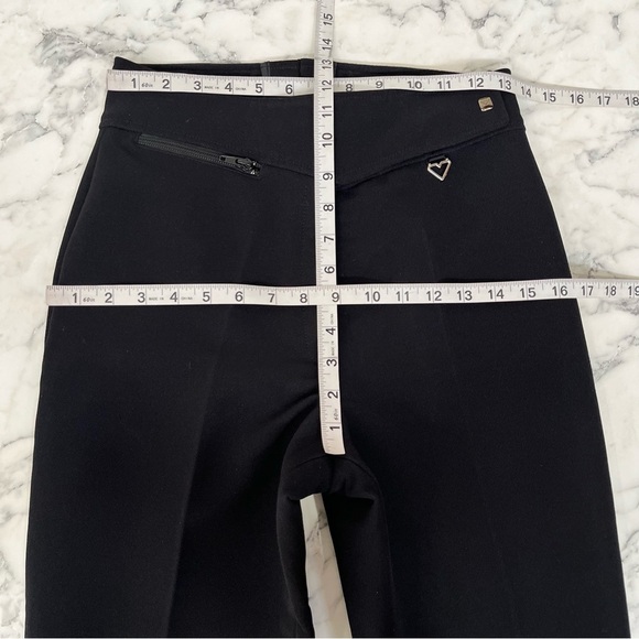 Vintage Obermeyer Sport Women’s Black Wool Blend Stirrup Snow Ski Pants 10 Long - Picture 7 of 12
